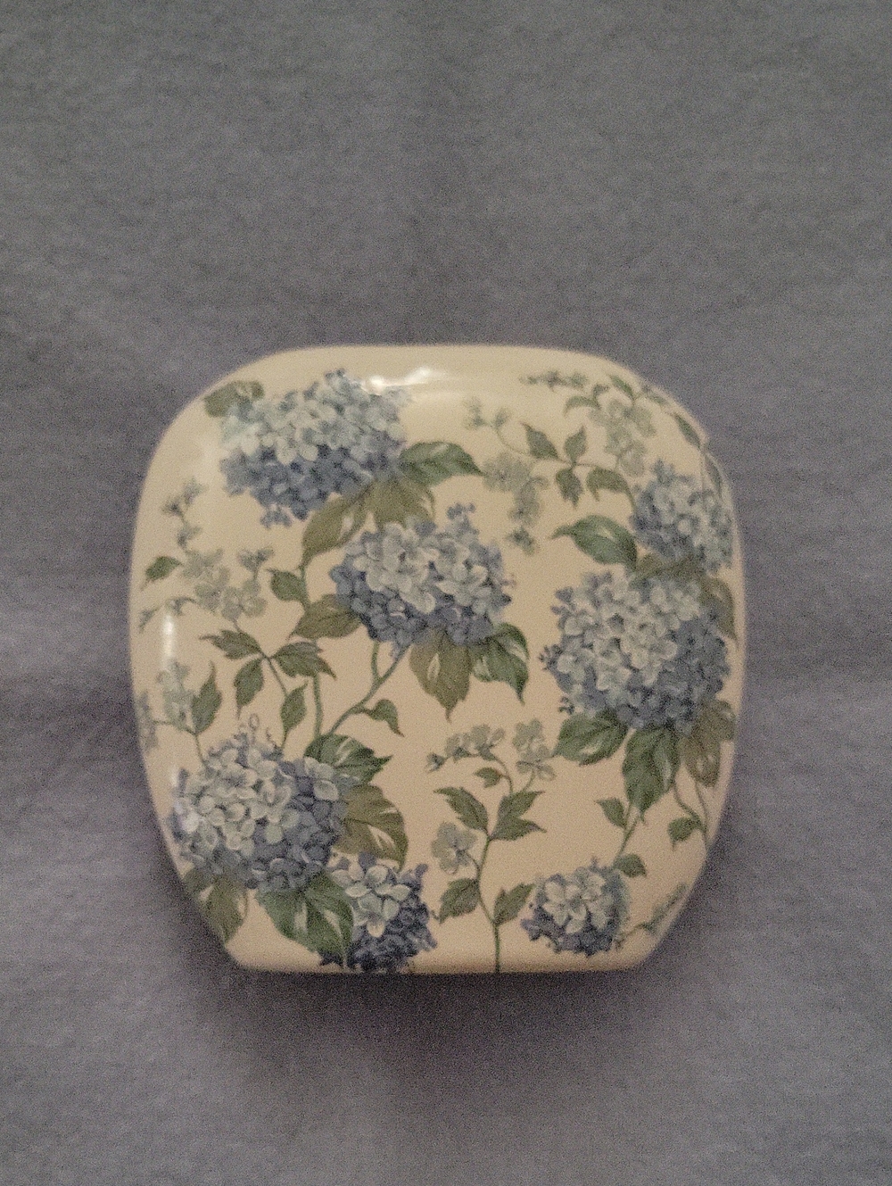 Vintage Otagiri Blue Hydrangea Porcelain Vase